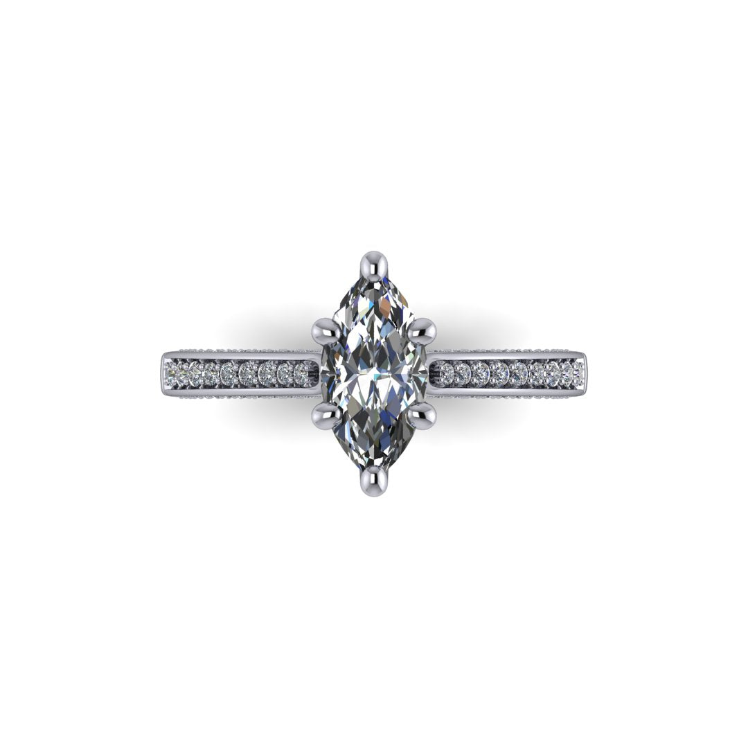 Brilance Marquise Engagement Ring