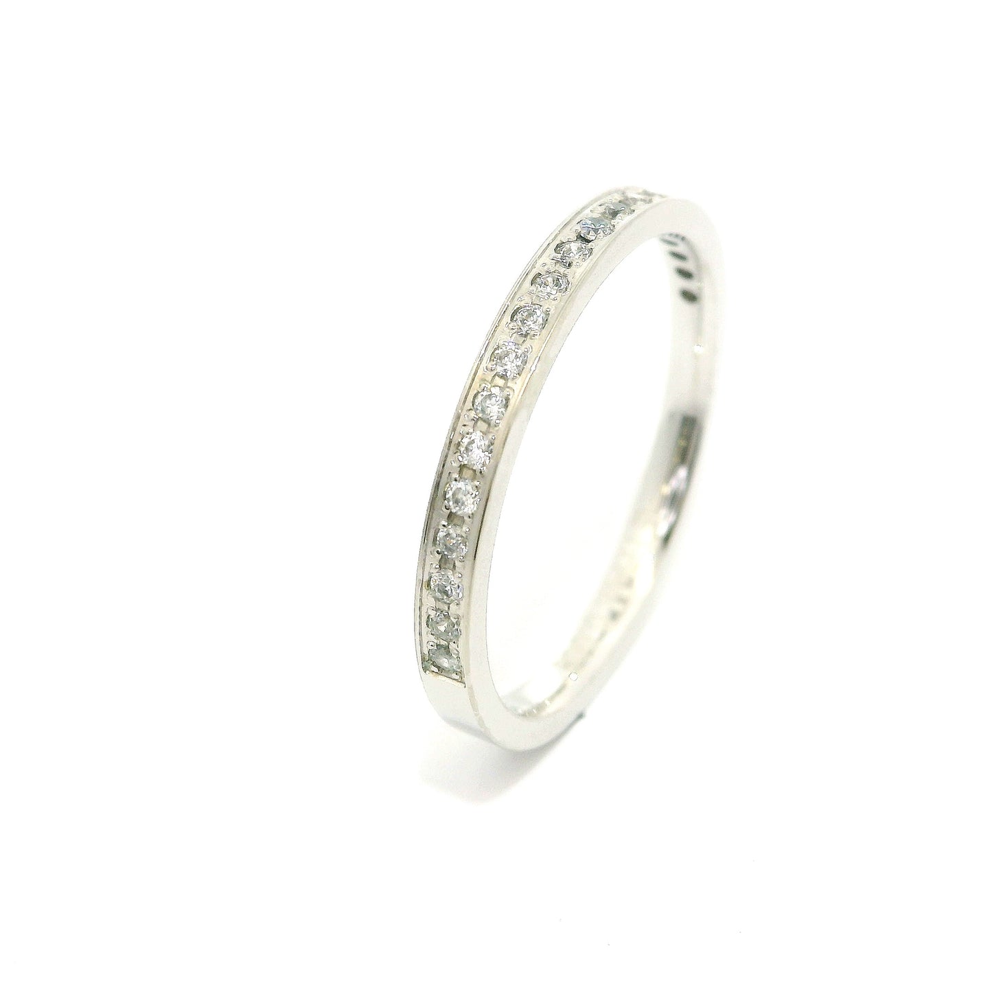 Women's wedding ring with stones ETH-M 0.008