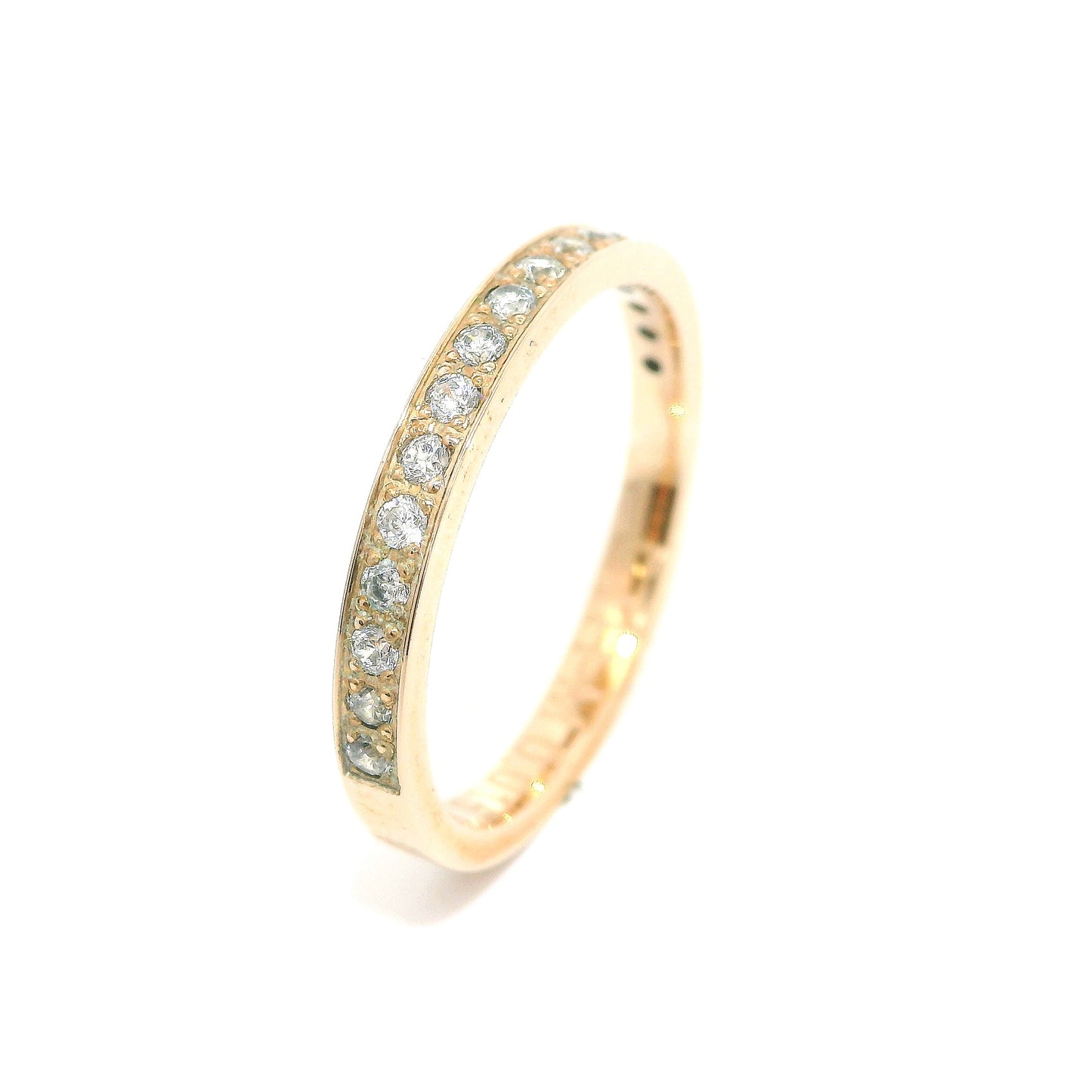 Women's wedding ring with stones ETH-M 0.015