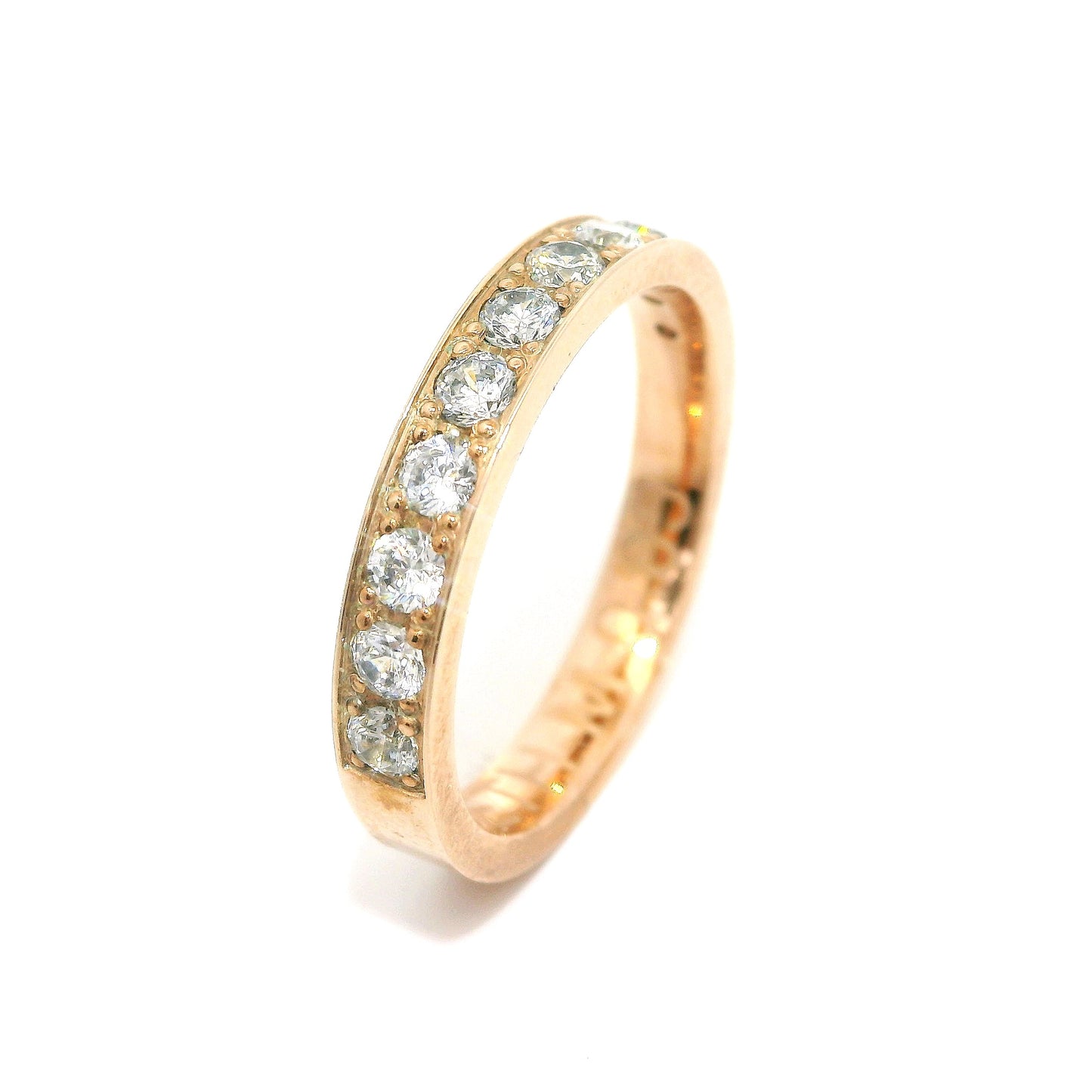 Women's wedding ring with stones ETH-M 0.05