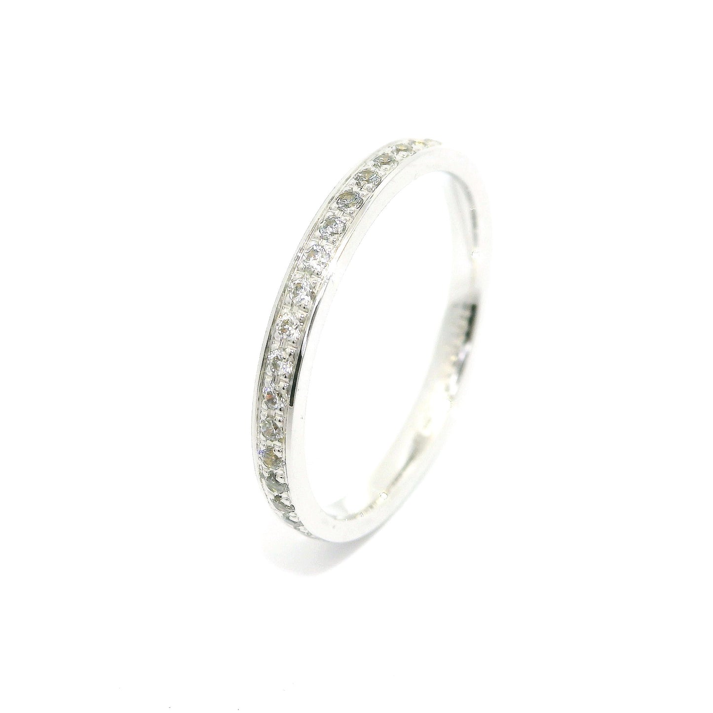 Women's wedding ring with stones ETH-N 0.01