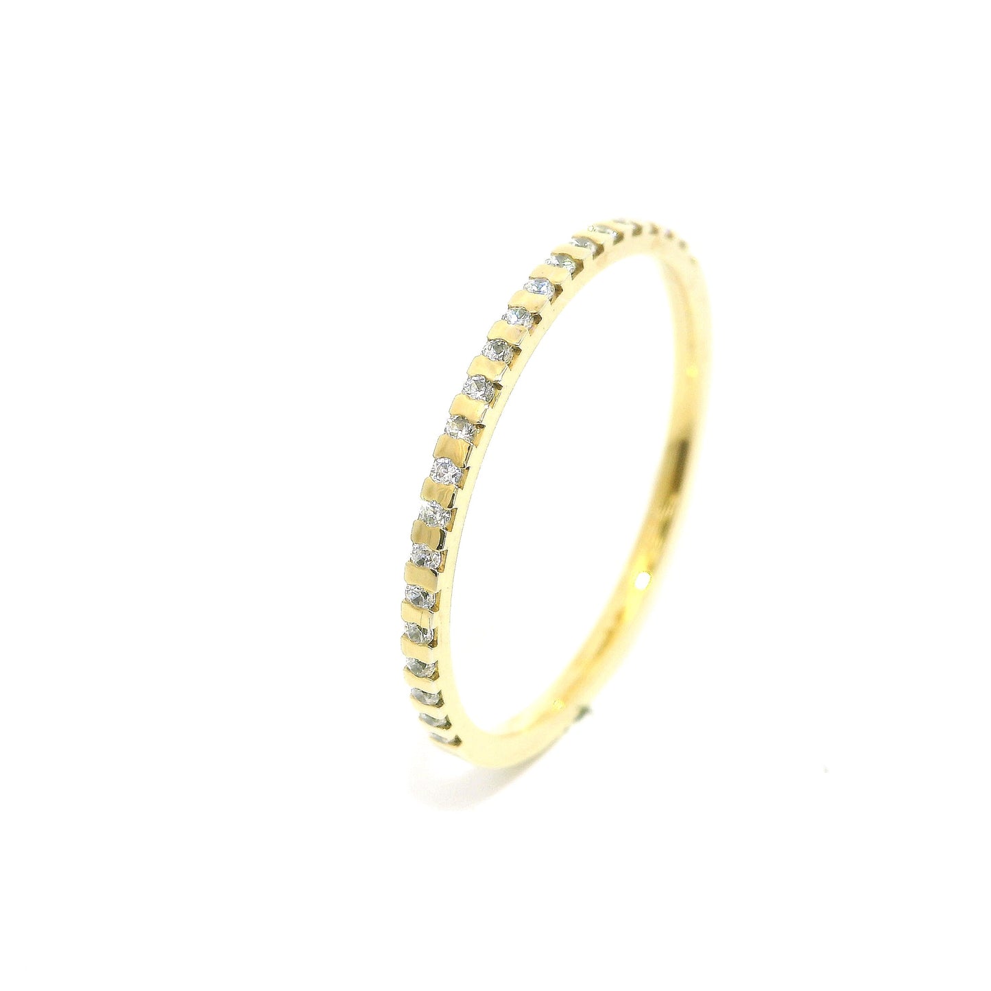 Women's wedding ring with stones ETH-BAR 0.005
