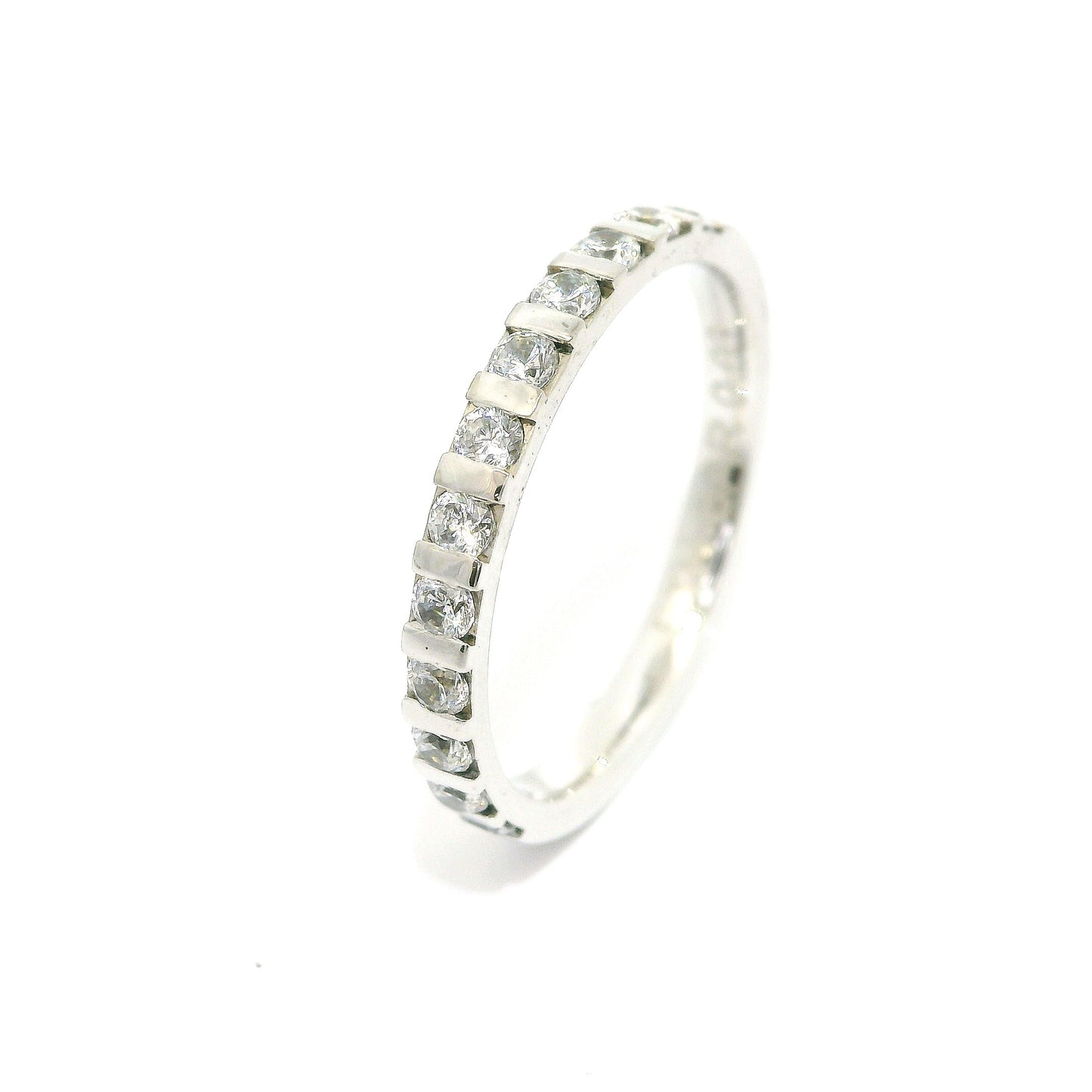 Women's wedding ring with stones ETH-BAR 0.03