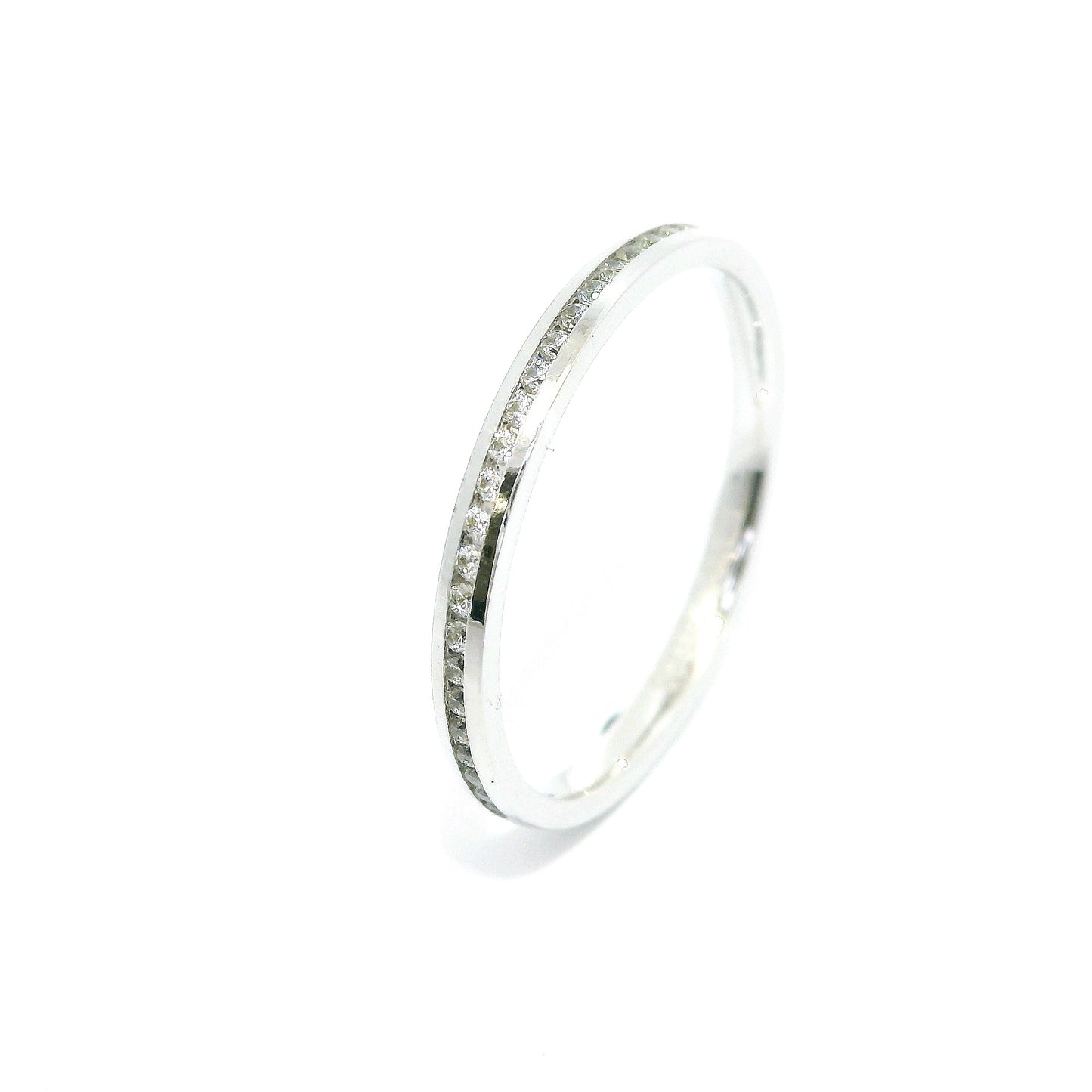 Women's wedding ring with stones ETH-L 0.005