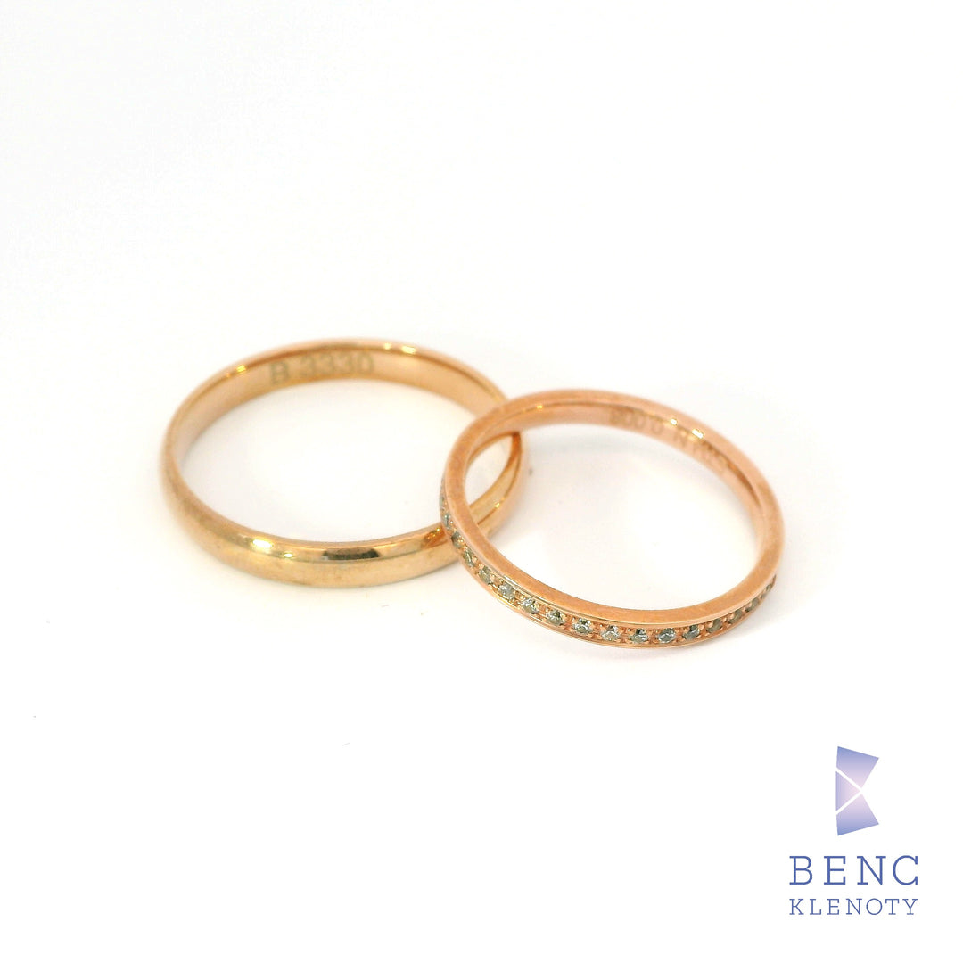 Zlatý snubní prsten - Nadčasová elegance pro ni i pro něj - B-3330