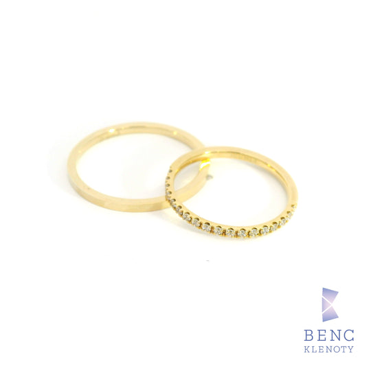 Zlatý snubní prsten - Nadčasová elegance pro ni i pro něj - B-283