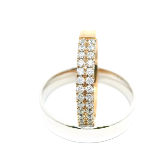 Dámský snubní prsten s kameny ETH-D 0,015