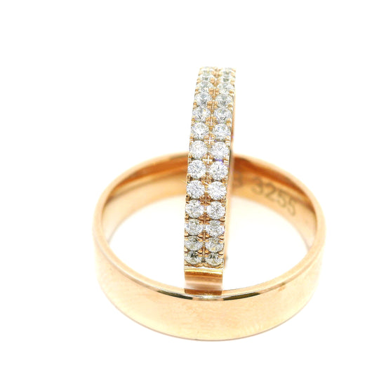 Dámský snubní prsten s kameny ETH-D 0,015