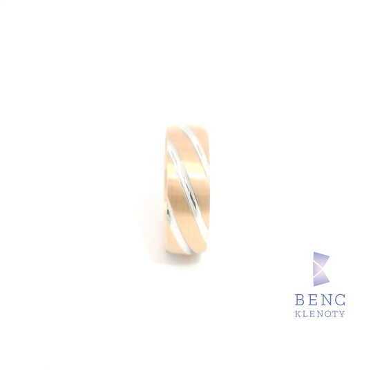 Dámský snubní prsten ze zlata 14K | Nadčasový design | A936