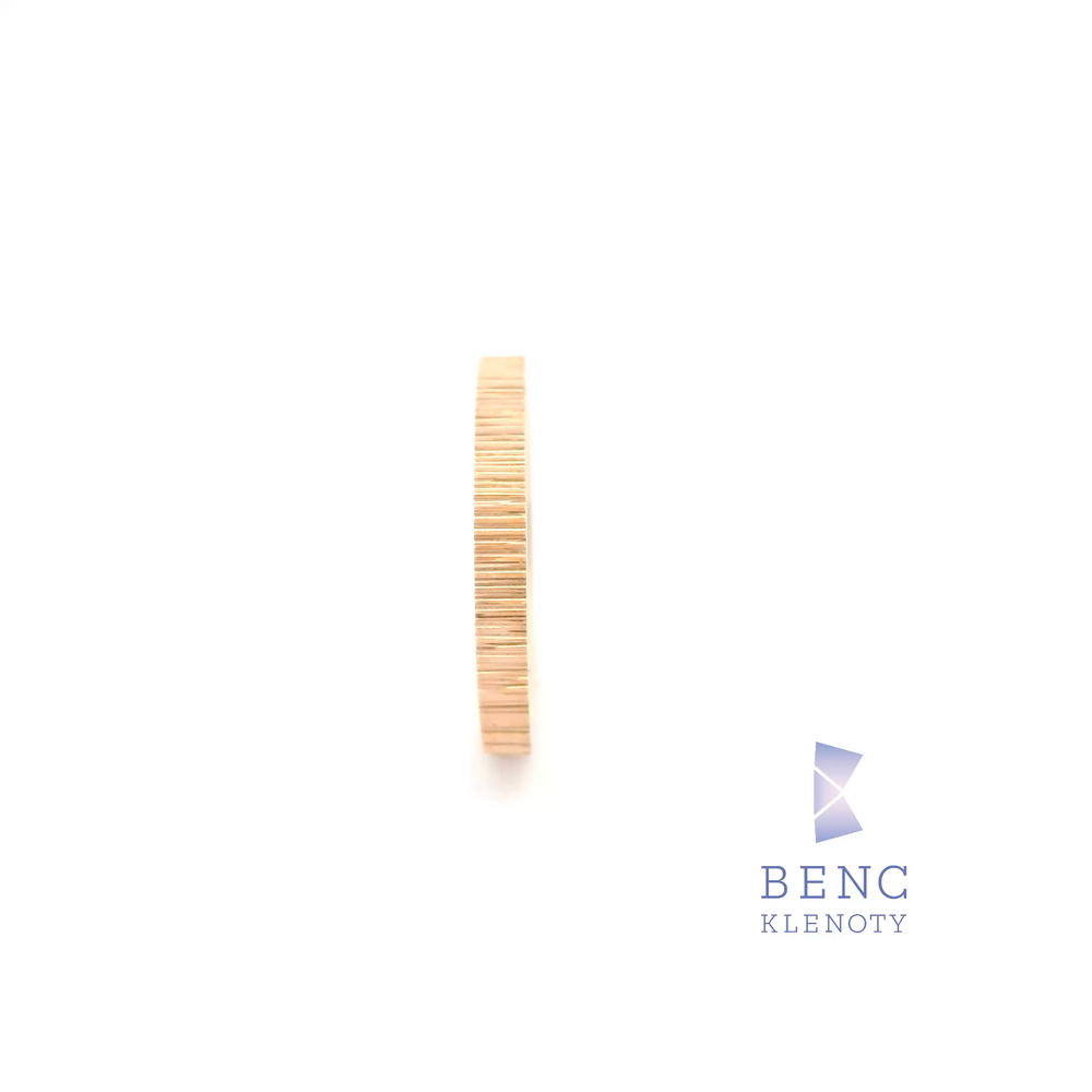 Dámský snubní prsten ze zlata 14K | Nadčasový design | R755