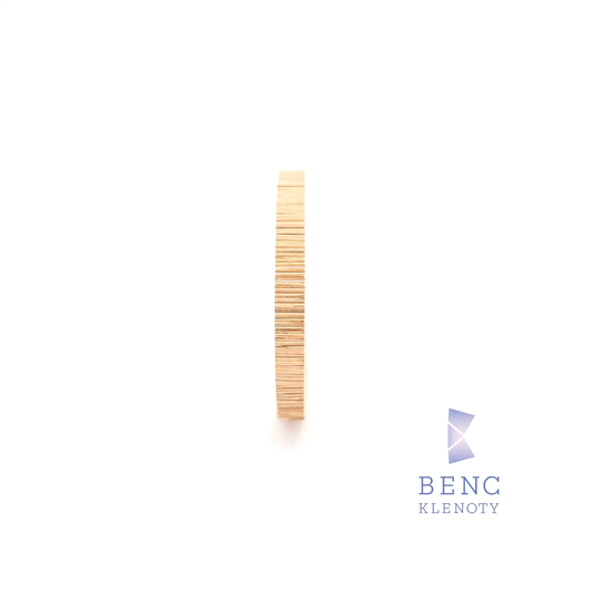 Pánský snubní prsten ze zlata 14K | Nadčasový design | R755-P