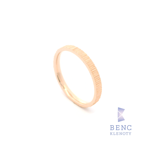 Pánský snubní prsten ze zlata 14K | Nadčasový design | R755-P