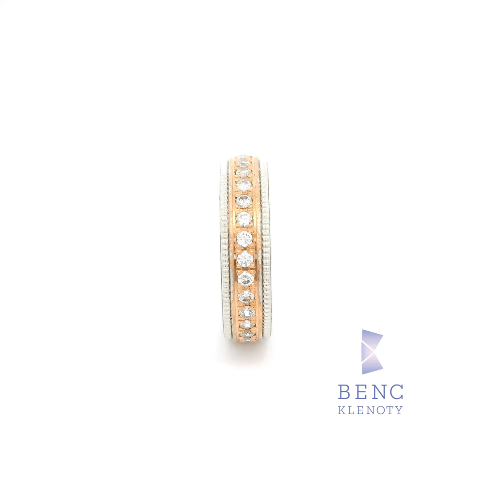 Dámský snubní prsten ze zlata 14K | Nadčasový design | A1058