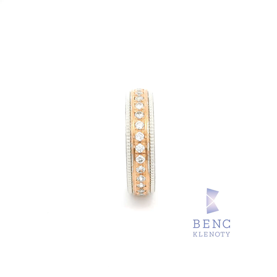 Dámský snubní prsten ze zlata 14K | Nadčasový design | A1058