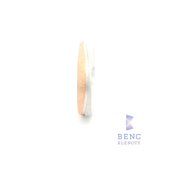 Pánský snubní prsten ze zlata 14K | Nadčasový design | L136-P