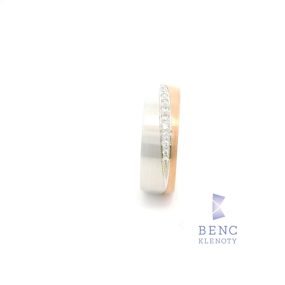 Dámský snubní prsten ze zlata 14K | Nadčasový design | A1000