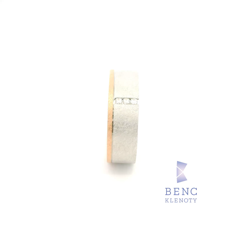 Dámský snubní prsten ze zlata 14K | Nadčasový design | R365