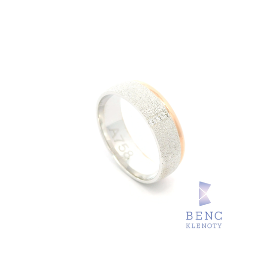 Dámský snubní prsten ze zlata 14K | Nadčasový design | A758