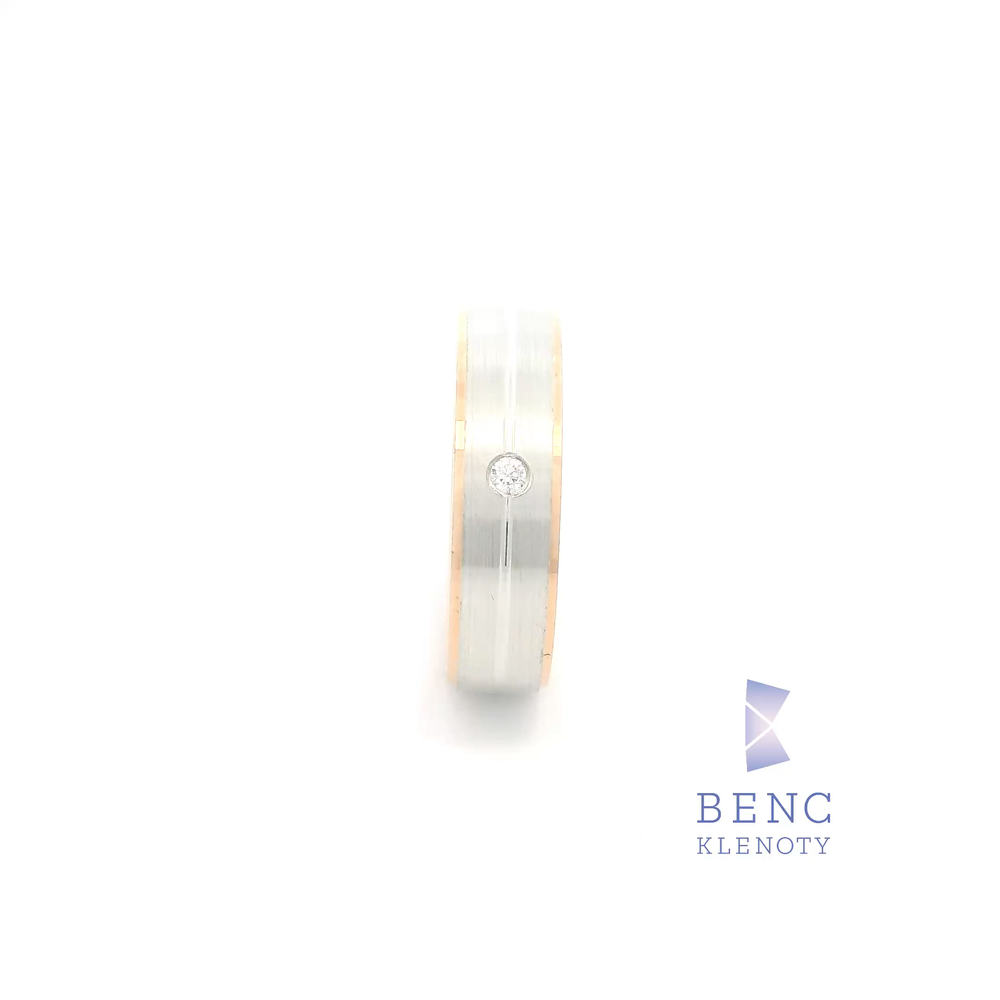 Dámský snubní prsten ze zlata 14K | Nadčasový design | P20