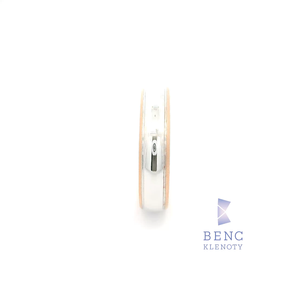 Pánský snubní prsten ze zlata 14K | Nadčasový design | A803-P