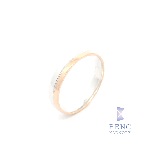 Pánský snubní prsten ze zlata 14K | Nadčasový design | L3-P