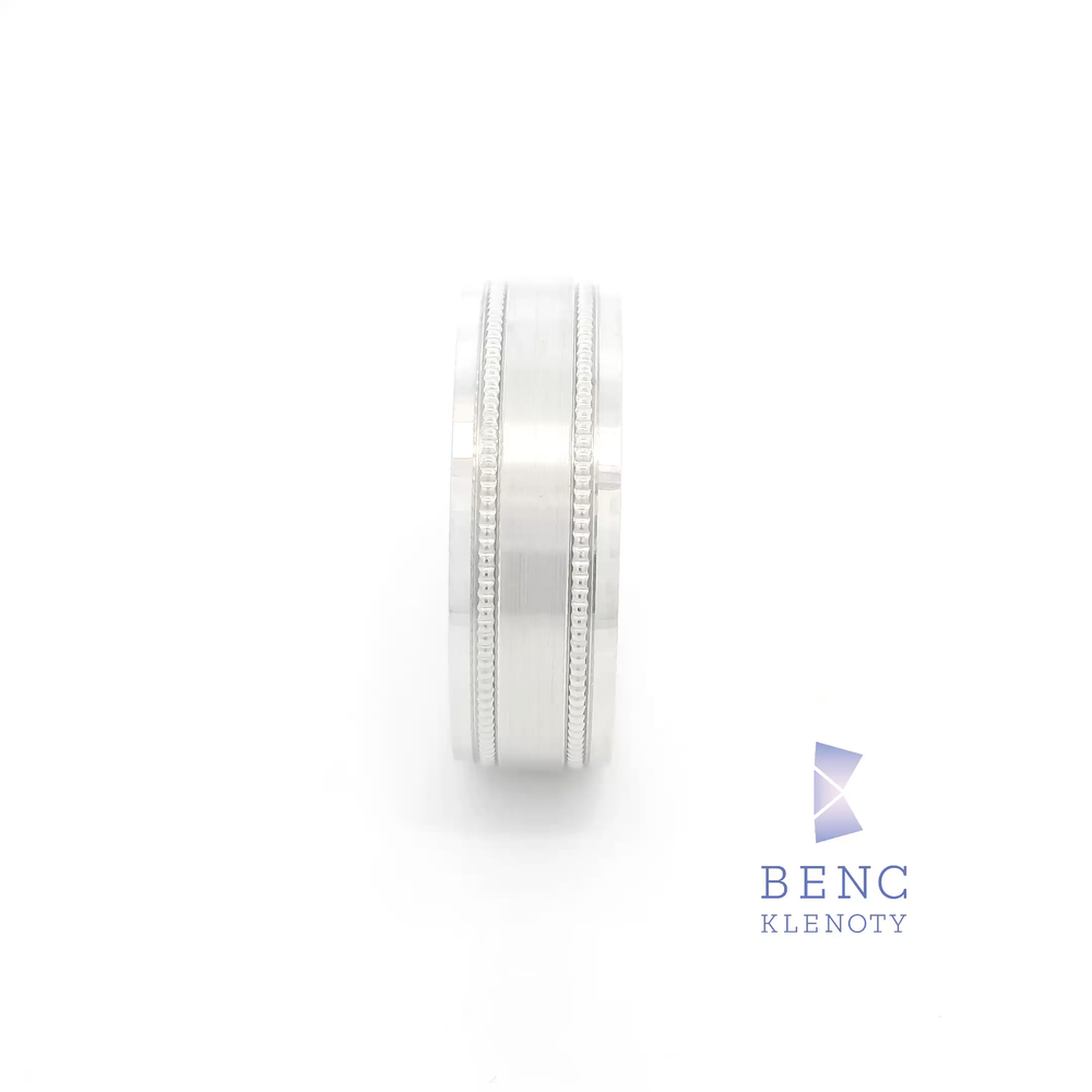 Pánský snubní prsten ze zlata 14K | Nadčasový design | A1070-P