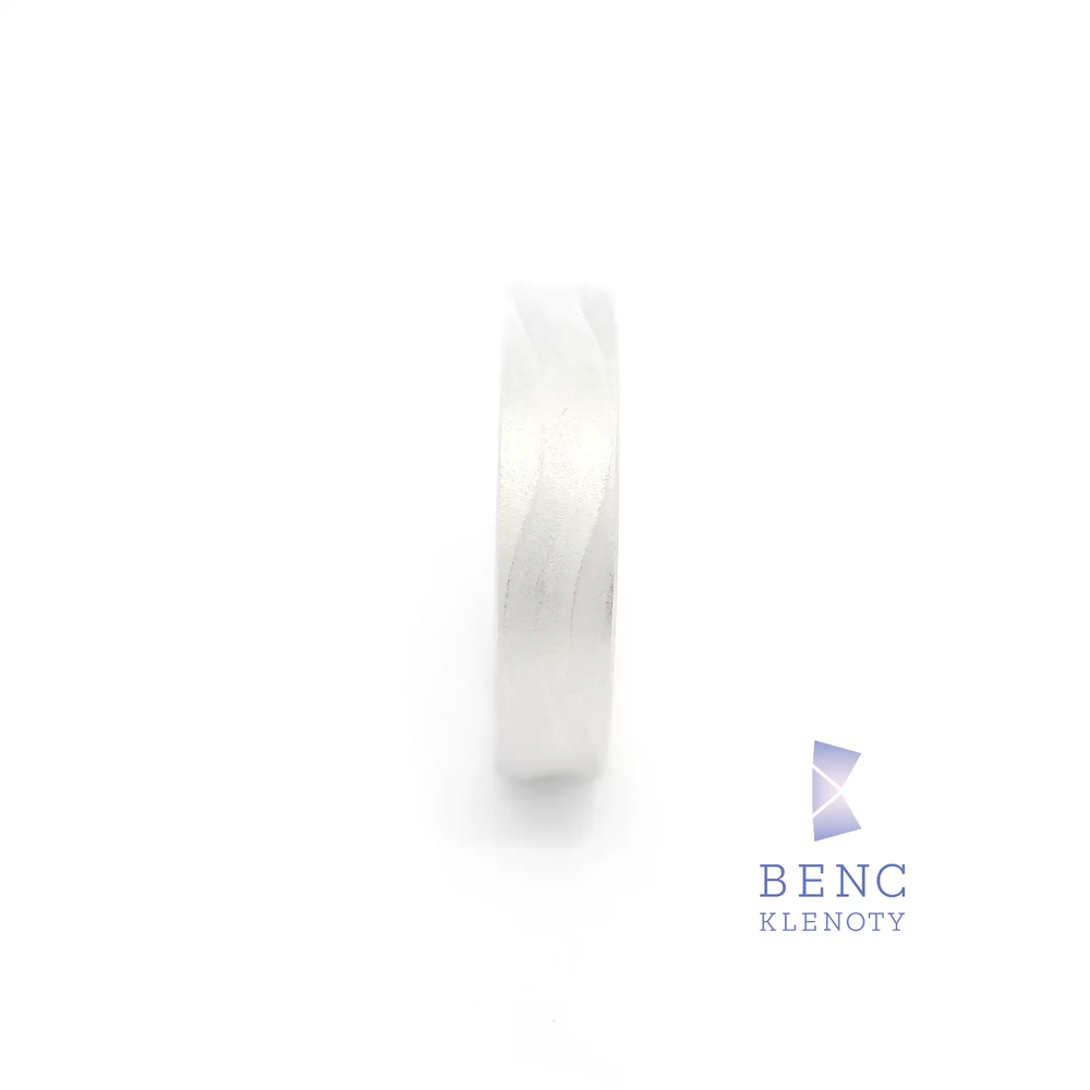 Pánský snubní prsten ze zlata 14K | Nadčasový design | A786-P