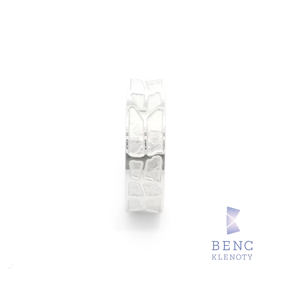 Pánský snubní prsten ze zlata 14K | Nadčasový design | A983-P