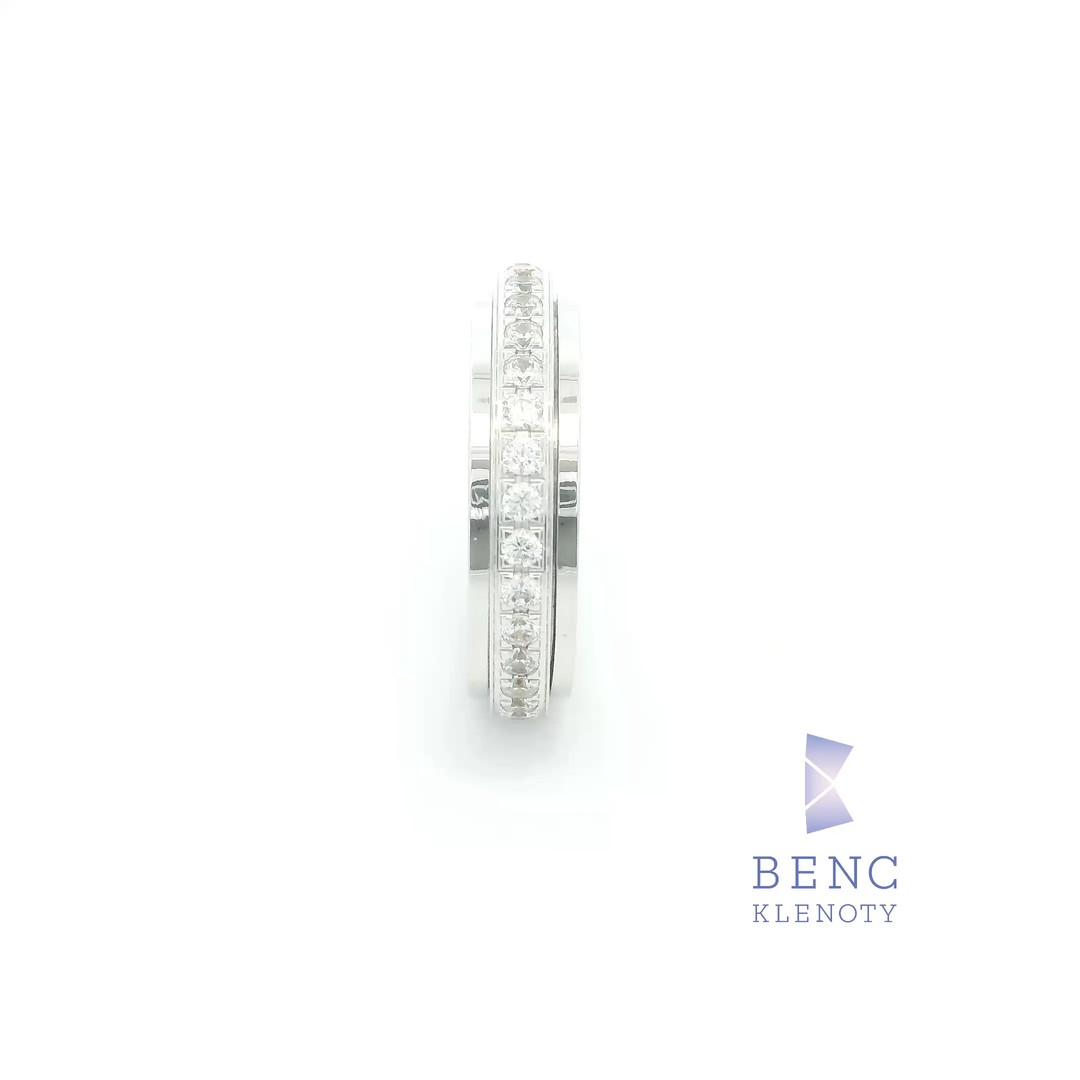 Dámský snubní prsten ze zlata 14K | Nadčasový design | A606