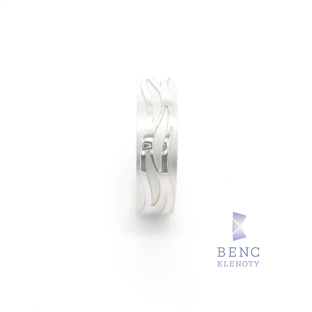 Pánský snubní prsten ze zlata 14K | Nadčasový design | A1022-P