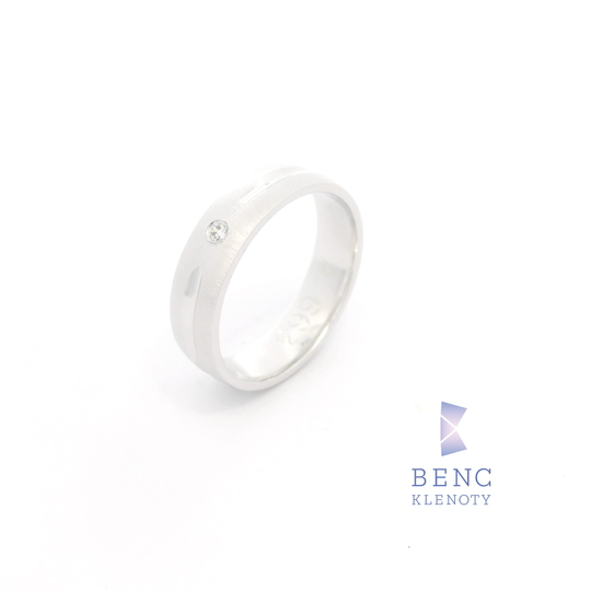 Dámský snubní prsten ze zlata 14K | Nadčasový design | A663
