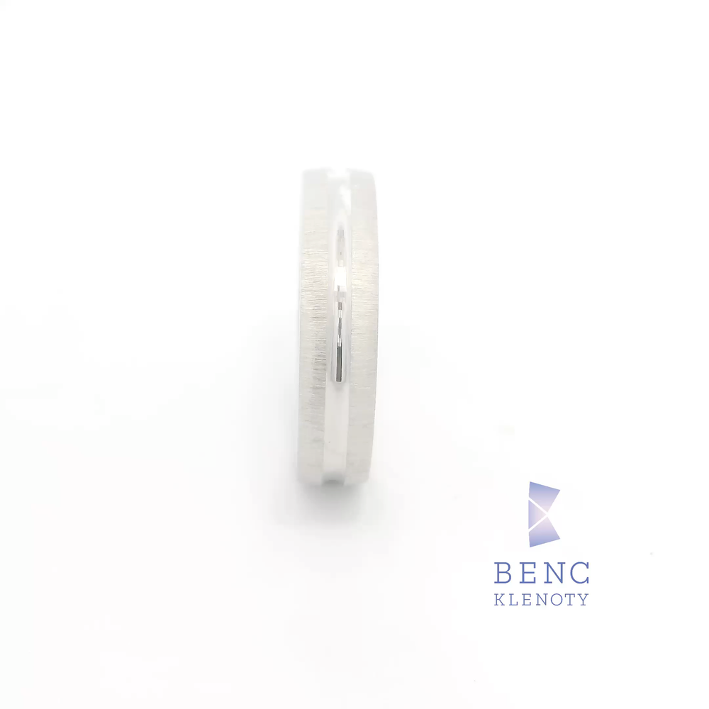 Pánský snubní prsten ze zlata 14K | Nadčasový design | A663-P