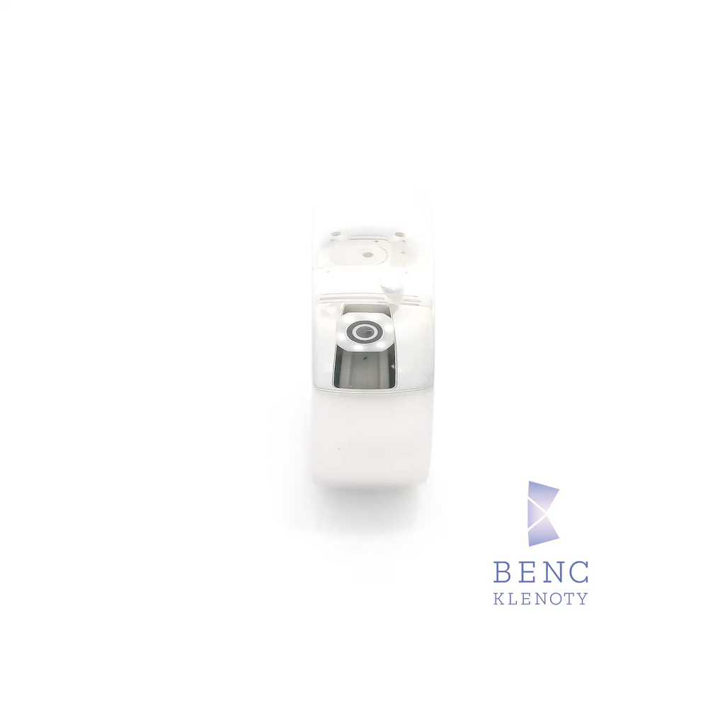 Pánský snubní prsten ze zlata 14K | Nadčasový design | A609-P