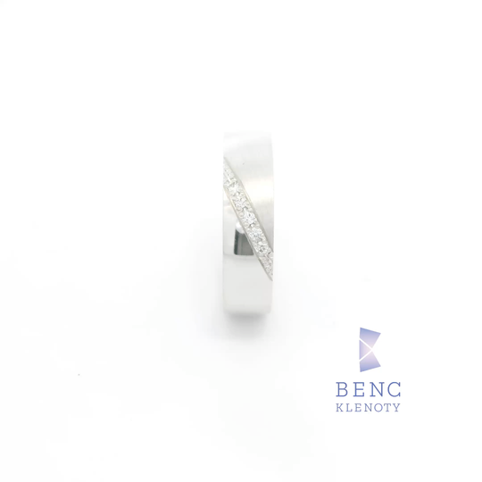 Dámský snubní prsten ze zlata 14K | Nadčasový design | L110