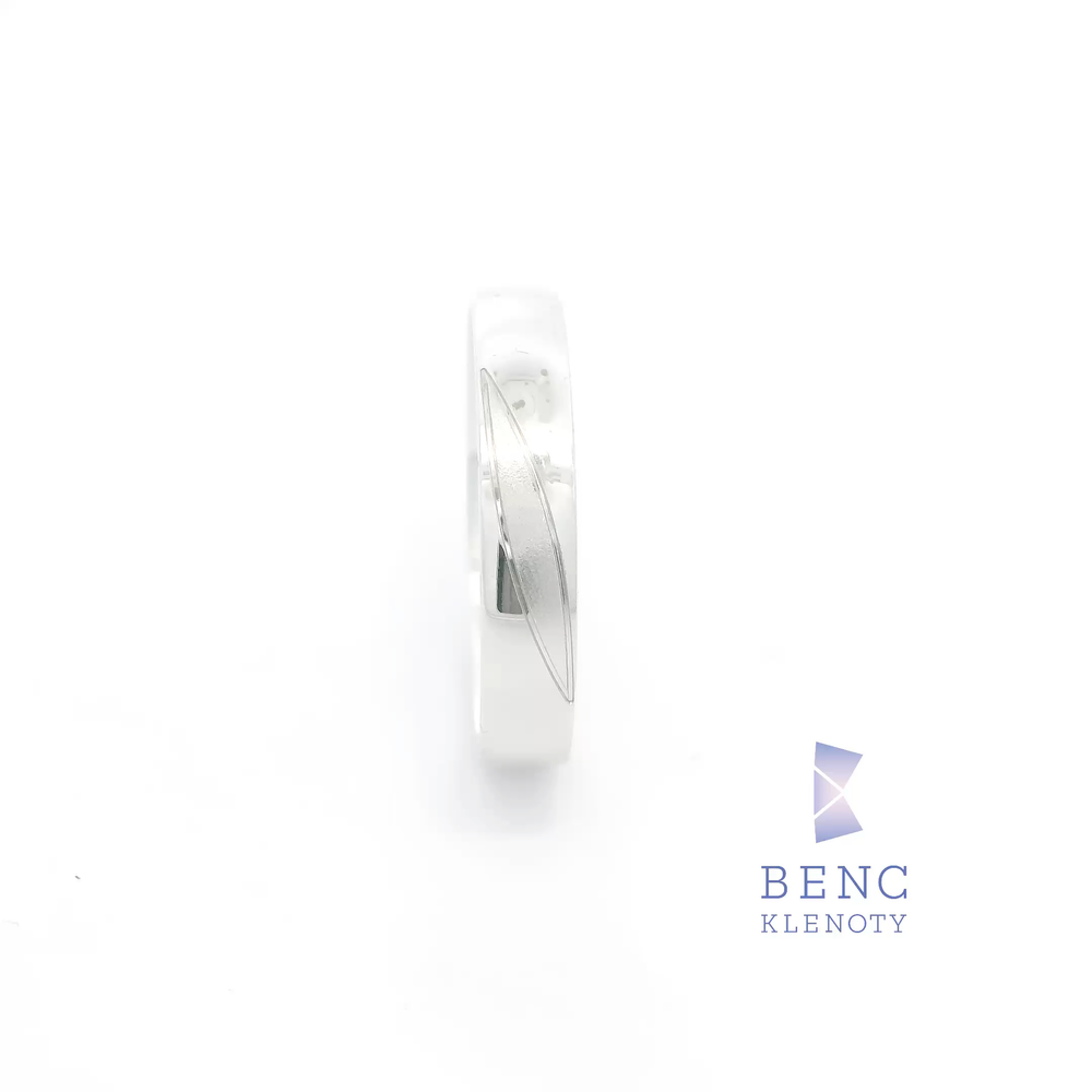 Pánský snubní prsten ze zlata 14K | Nadčasový design | L2-P