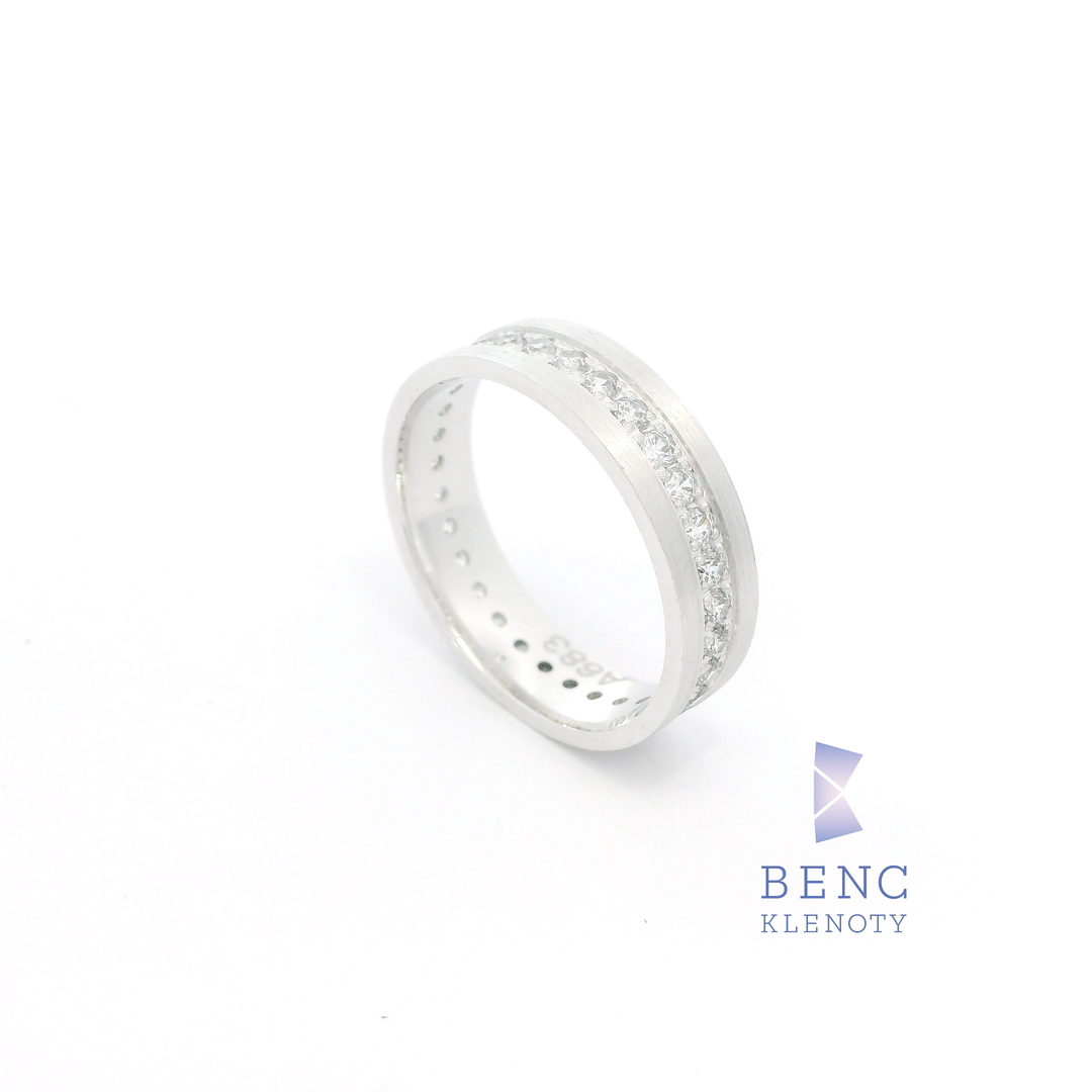 Dámský snubní prsten ze zlata 14K | Nadčasový design | A683