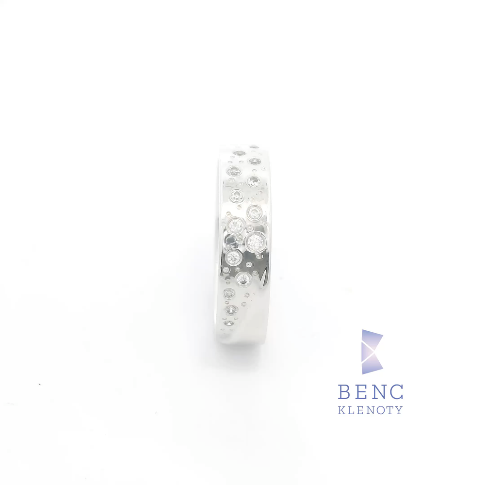 Dámský snubní prsten ze zlata 14K | Nadčasový design | L26