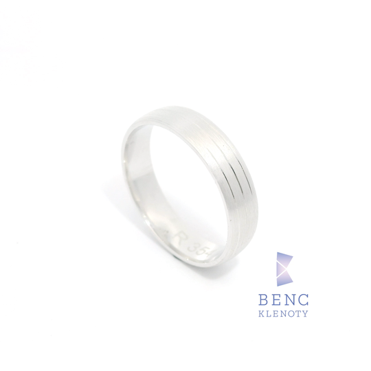 Pánský snubní prsten ze zlata 14K | Nadčasový design | R354-P