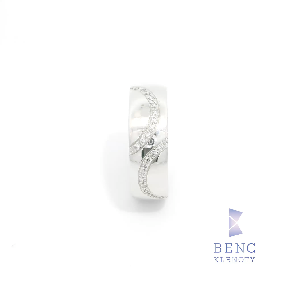 Dámský snubní prsten ze zlata 14K | Nadčasový design | A680