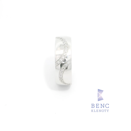 Dámský snubní prsten ze zlata 14K | Nadčasový design | A680