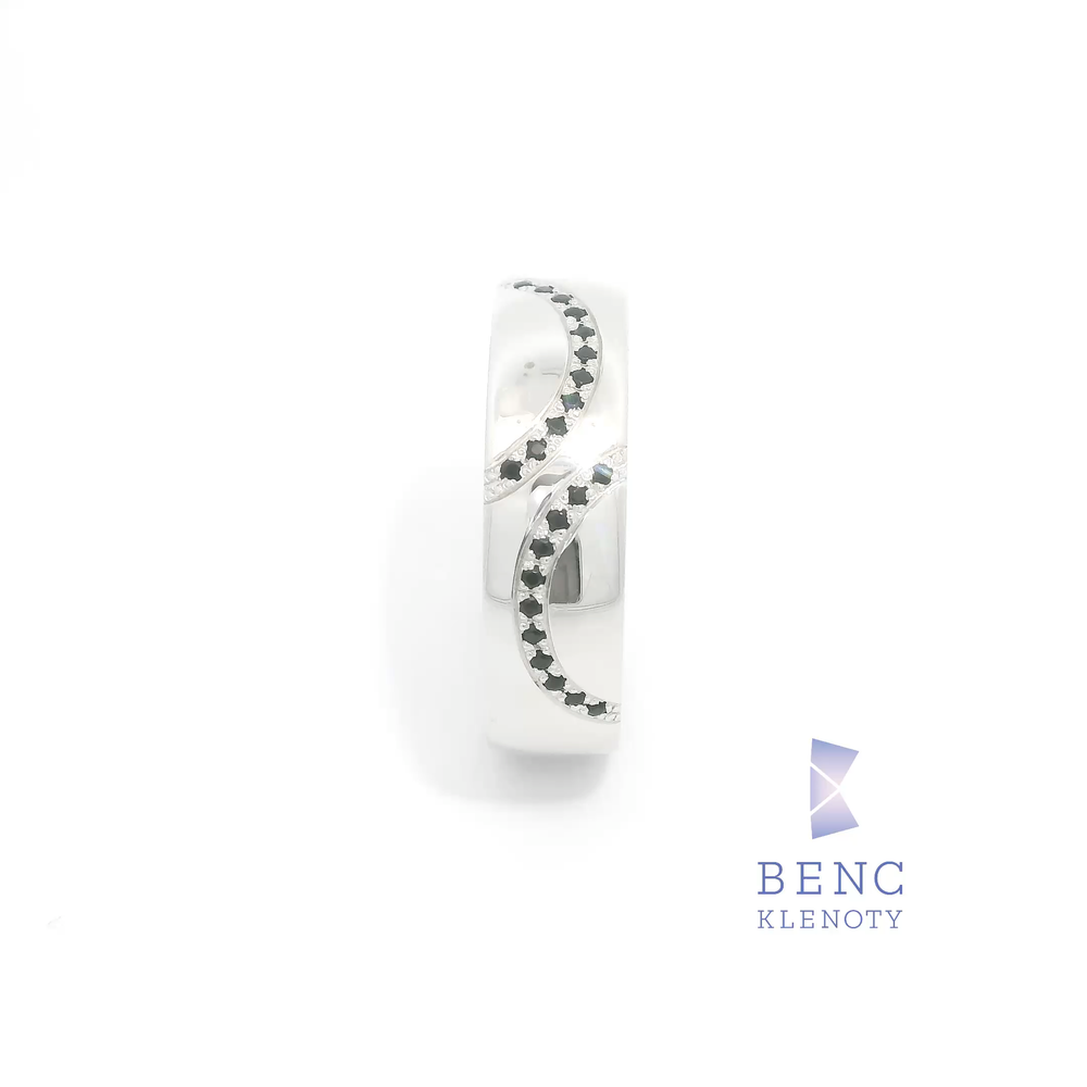 Pánský snubní prsten ze zlata 14K | Nadčasový design | A680-P