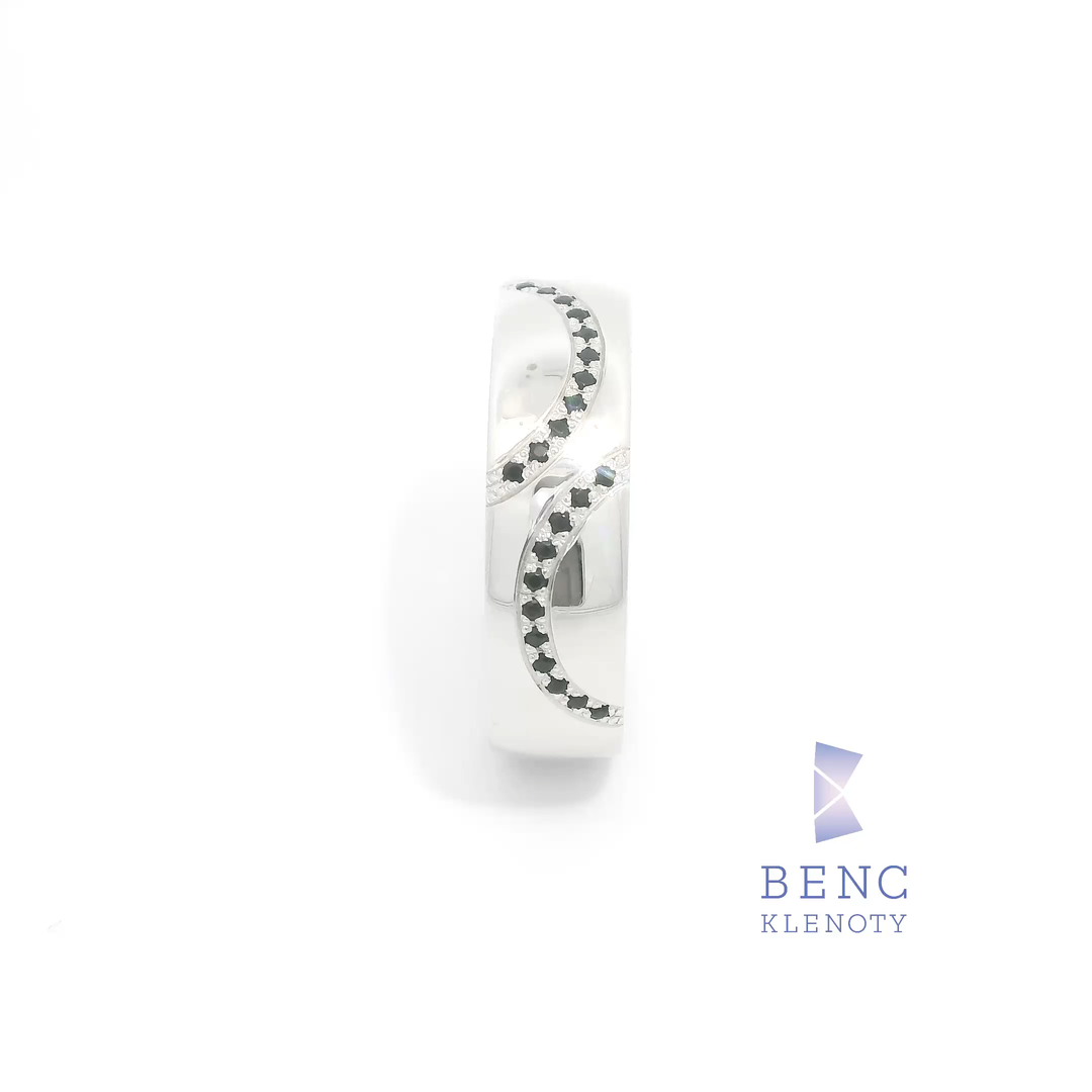 Pánský snubní prsten ze zlata 14K | Nadčasový design | A680-P