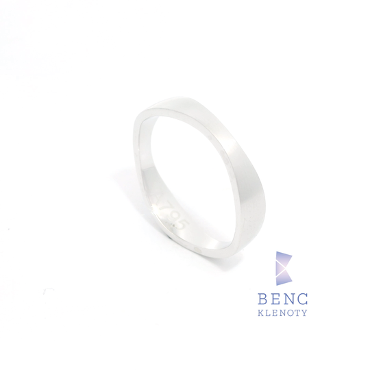 Pánský snubní prsten ze zlata 14K | Nadčasový design | A795-P