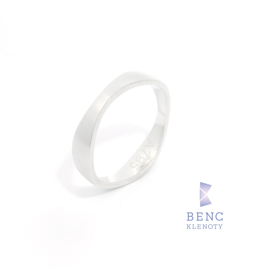 Pánský snubní prsten ze zlata 14K | Nadčasový design | A795-P