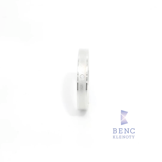 Dámský snubní prsten ze zlata 14K | Nadčasový design | B3