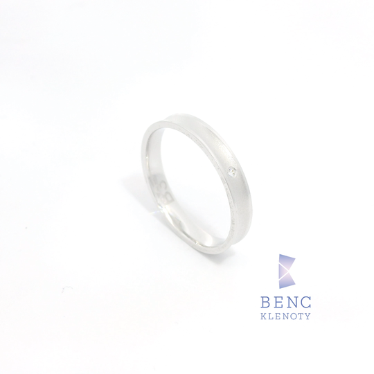 Dámský snubní prsten ze zlata 14K | Nadčasový design | B3