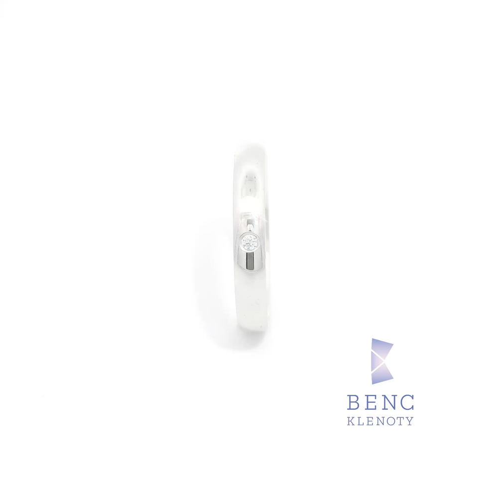 Dámský snubní prsten ze zlata 14K | Nadčasový design | R449