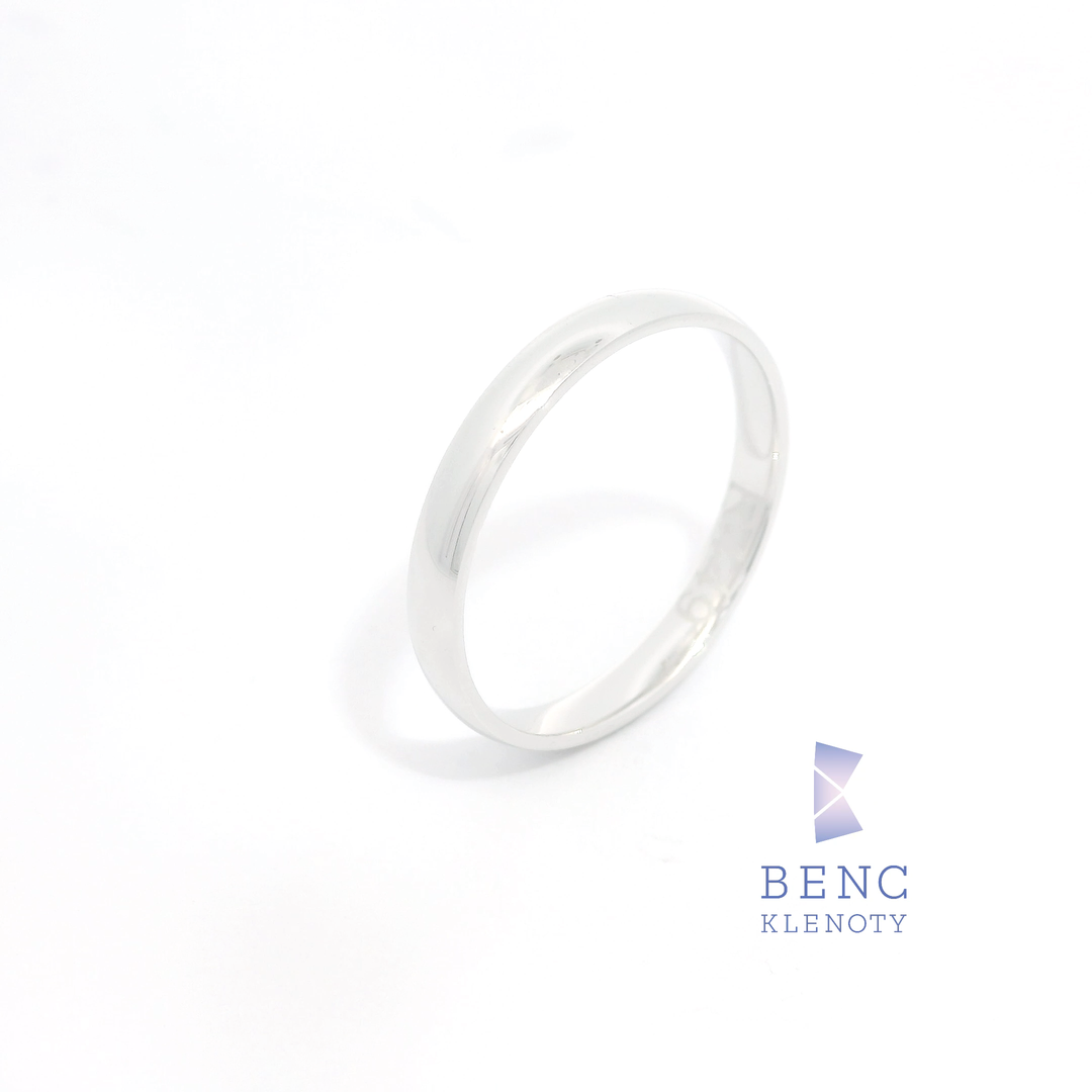 Pánský snubní prsten ze zlata 14K | Nadčasový design | R449-P