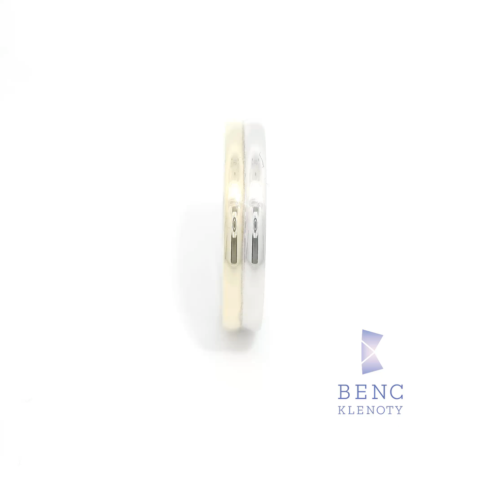 Pánský snubní prsten ze zlata 14K | Nadčasový design | A071-P