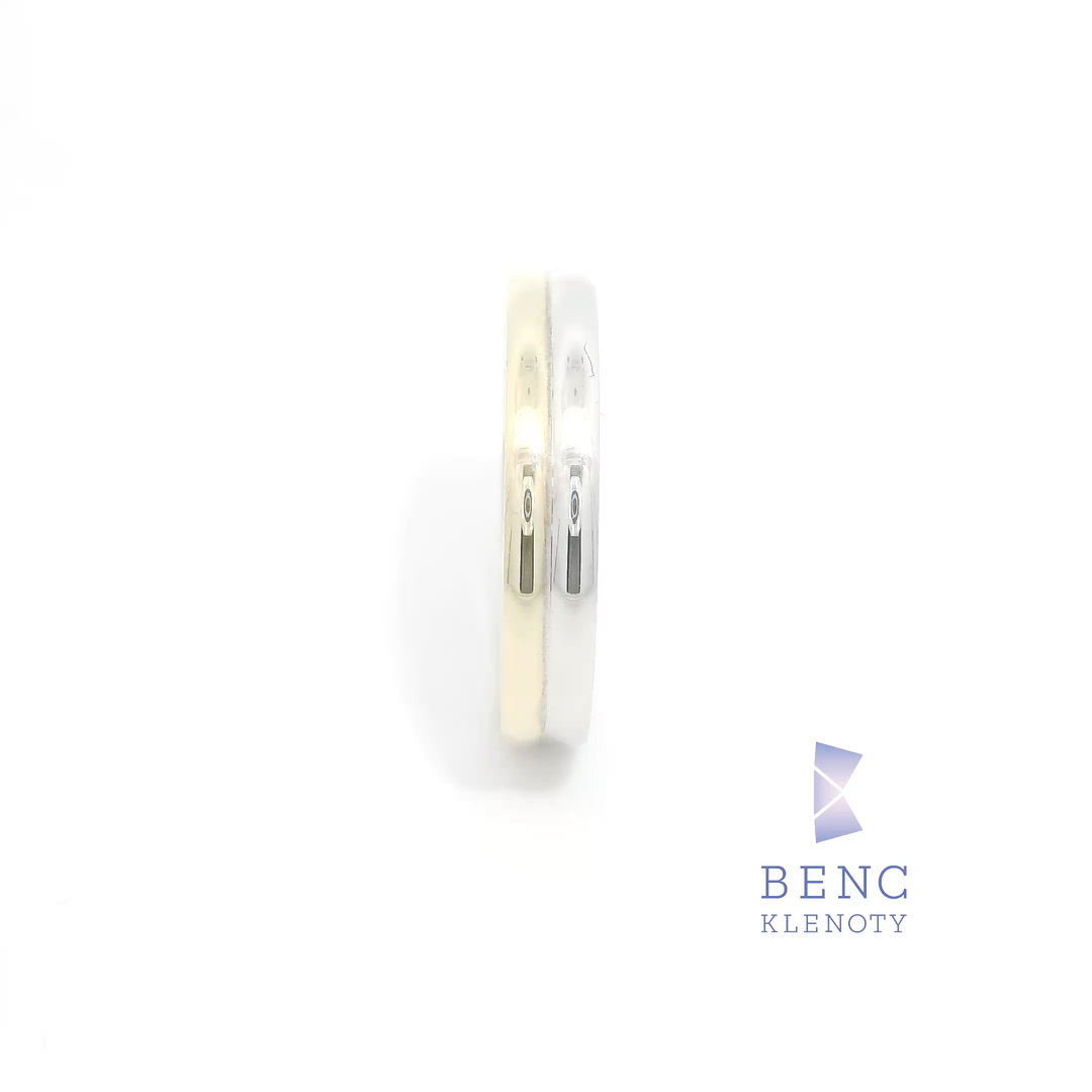 Pánský snubní prsten ze zlata 14K | Nadčasový design | A071-P